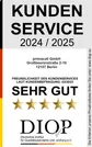 DIQP- Kundenservice: SEHR GUT